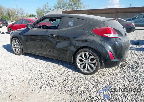 2012 Hyundai Veloster Base W/Red/Black из США, поврежденный, VIN KMHTC6AD3CU053566